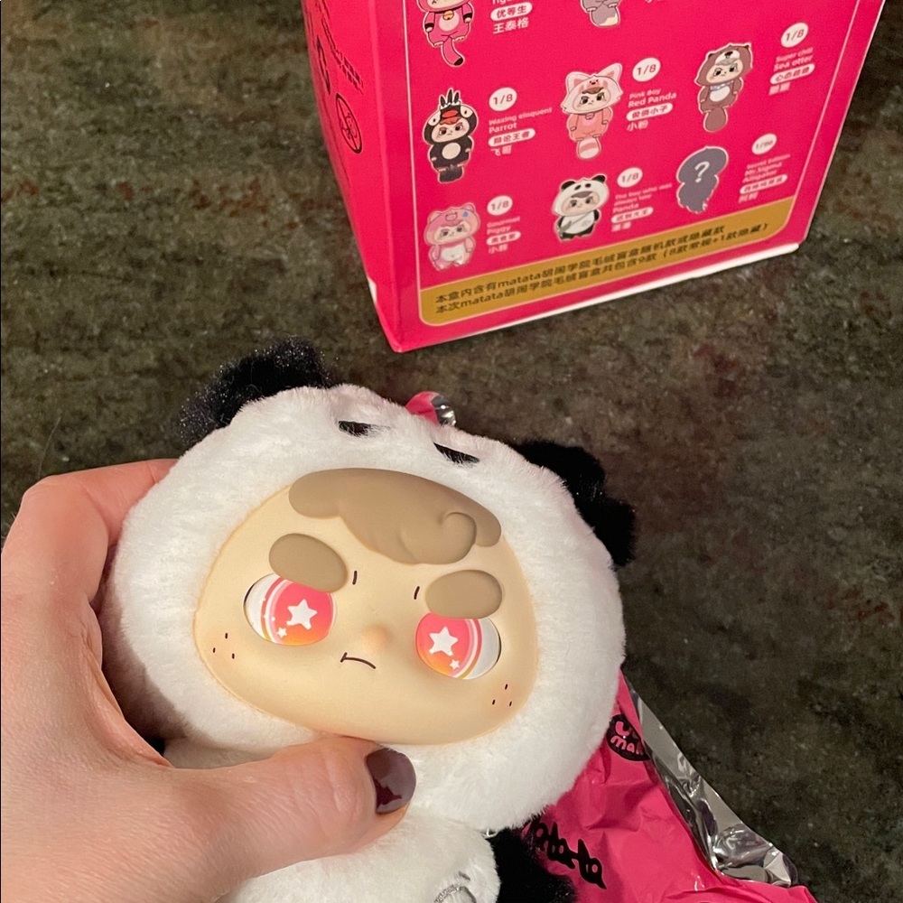 Baby Three Matata Chaos Campus Panda Plush Toy Change My Eyes - Picture 10 of 11
